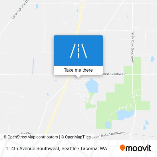 Mapa de 114th Avenue Southwest