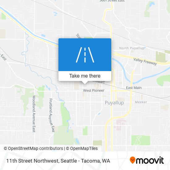 11th Street Northwest map