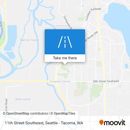 11th Street Southeast map