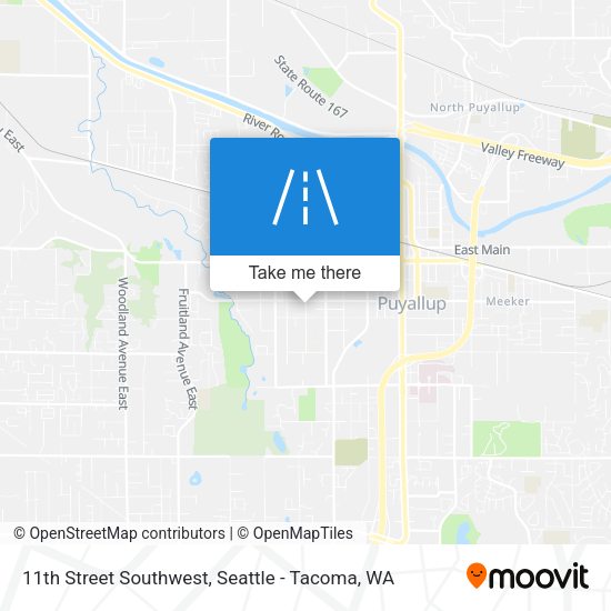 11th Street Southwest map