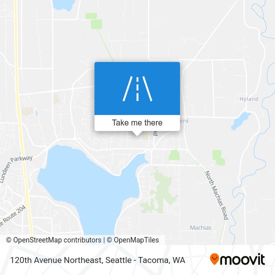 120th Avenue Northeast map