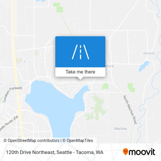120th Drive Northeast map