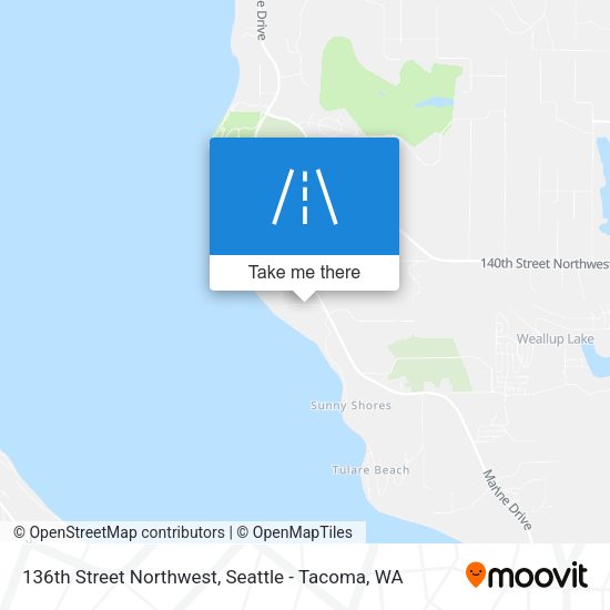 136th Street Northwest map