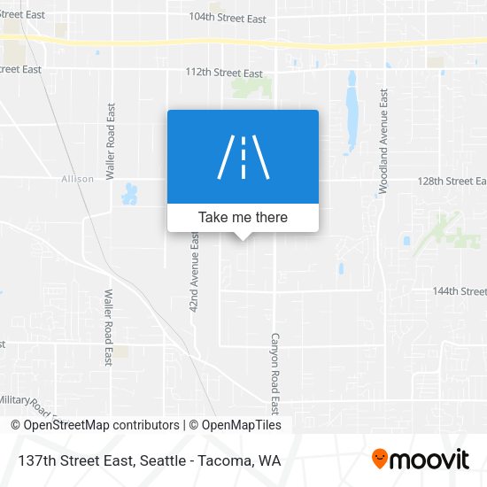 137th Street East map