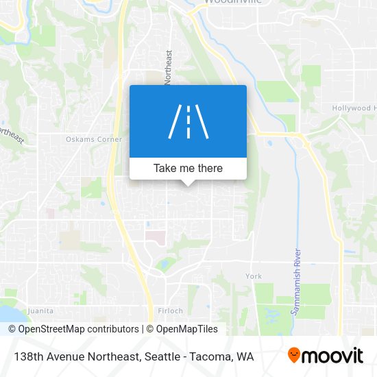138th Avenue Northeast map