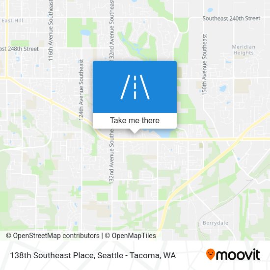 138th Southeast Place map