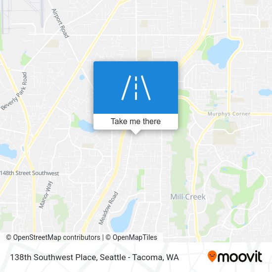 Mapa de 138th Southwest Place