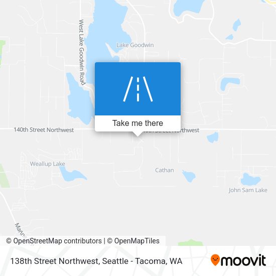 Mapa de 138th Street Northwest