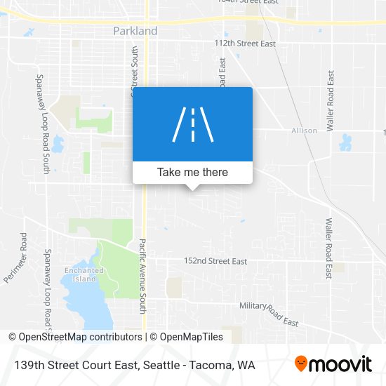 Mapa de 139th Street Court East