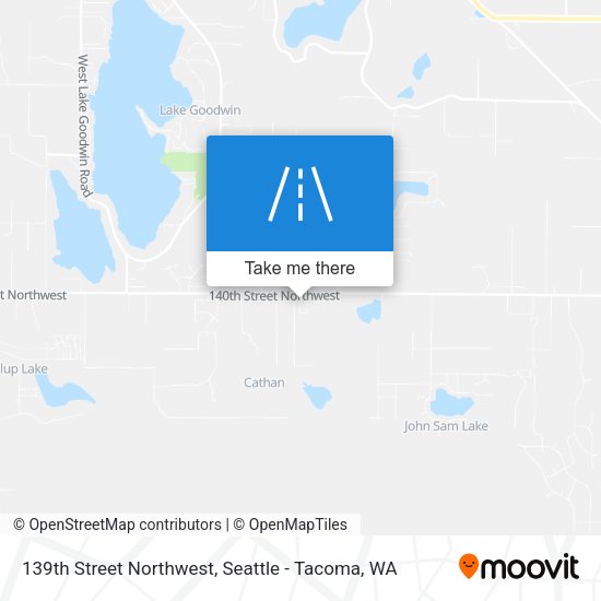 139th Street Northwest map