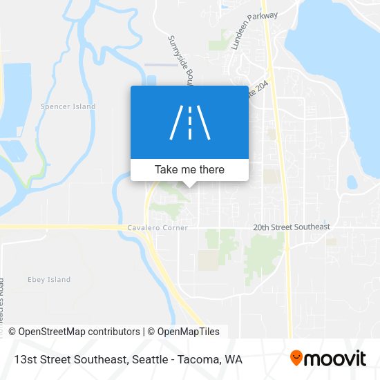 Mapa de 13st Street Southeast
