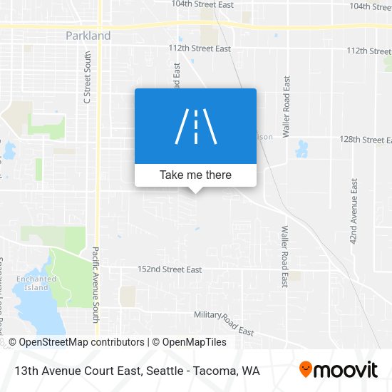 13th Avenue Court East map