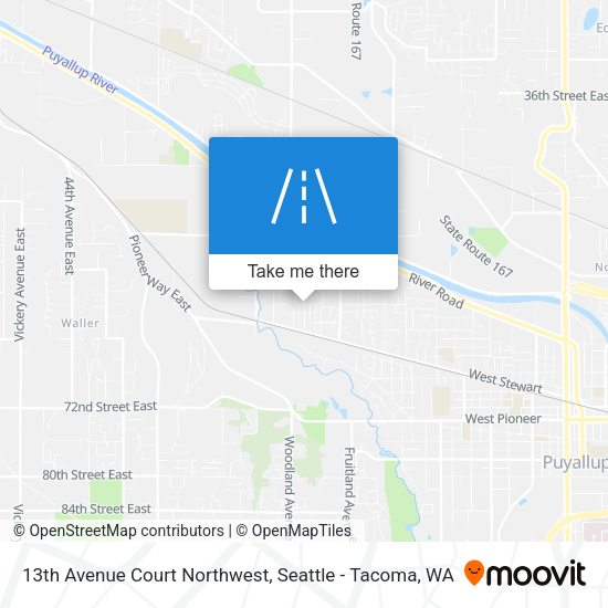 Mapa de 13th Avenue Court Northwest