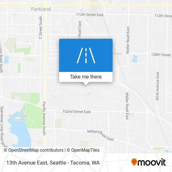 13th Avenue East map