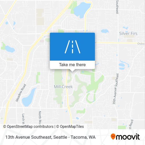 13th Avenue Southeast map