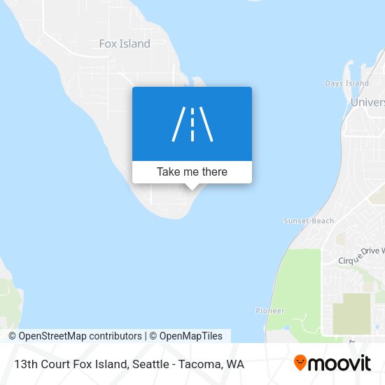 Mapa de 13th Court Fox Island