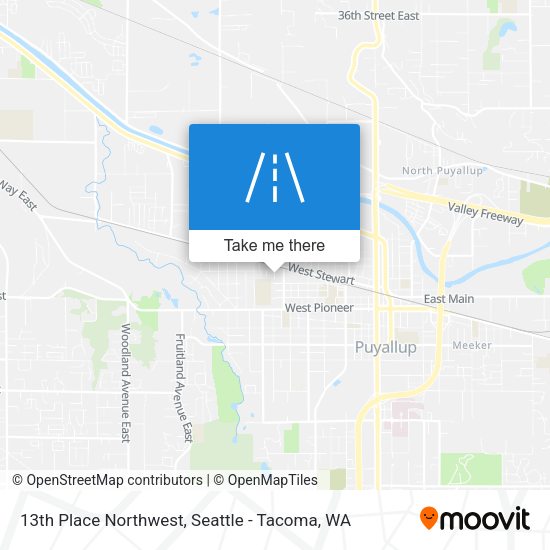 Mapa de 13th Place Northwest