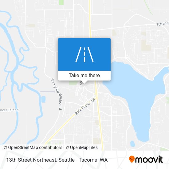 13th Street Northeast map