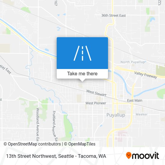 Mapa de 13th Street Northwest