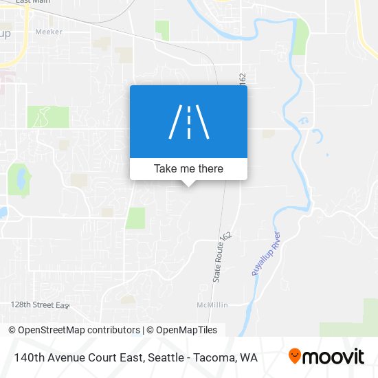 140th Avenue Court East map