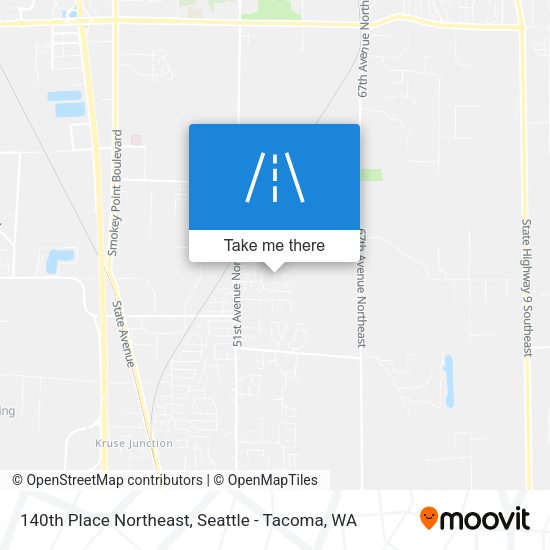 Mapa de 140th Place Northeast