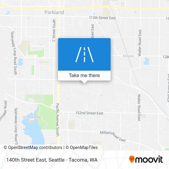 140th Street East map