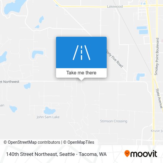 140th Street Northeast map