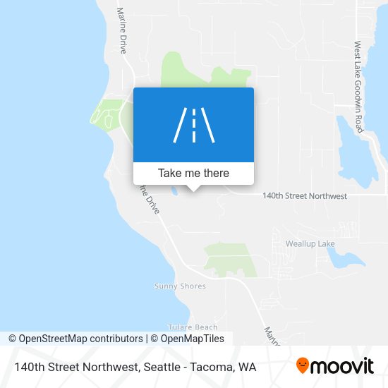 140th Street Northwest map