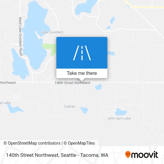 140th Street Northwest map
