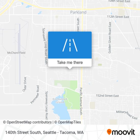 Mapa de 140th Street South