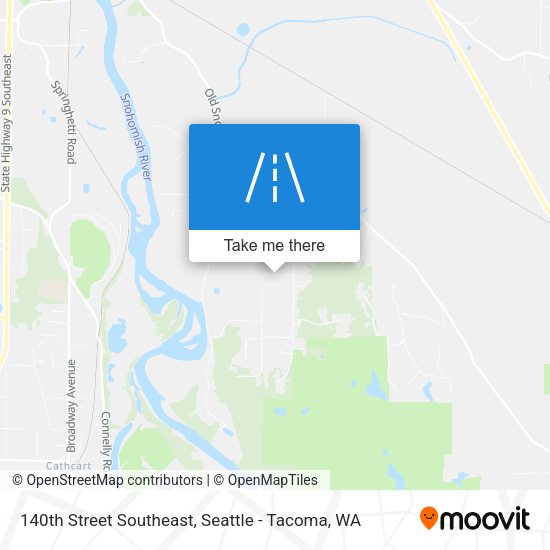 140th Street Southeast map