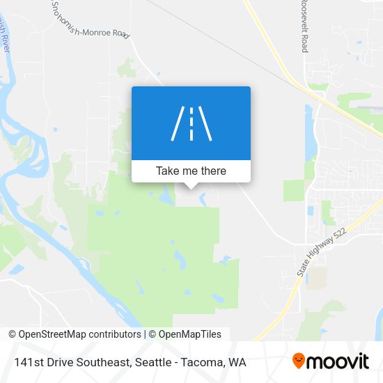 141st Drive Southeast map