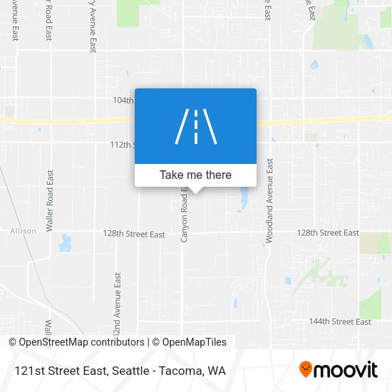 121st Street East map