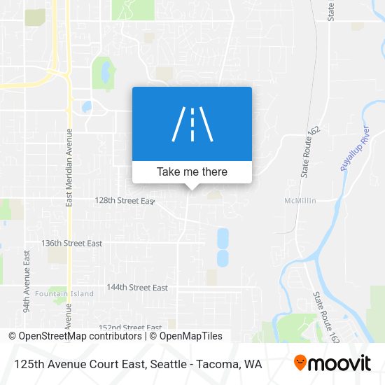 125th Avenue Court East map
