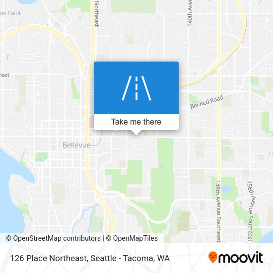 Mapa de 126 Place Northeast