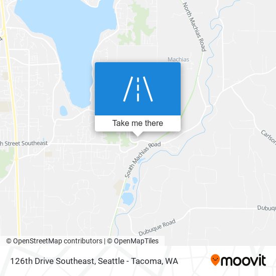 126th Drive Southeast map