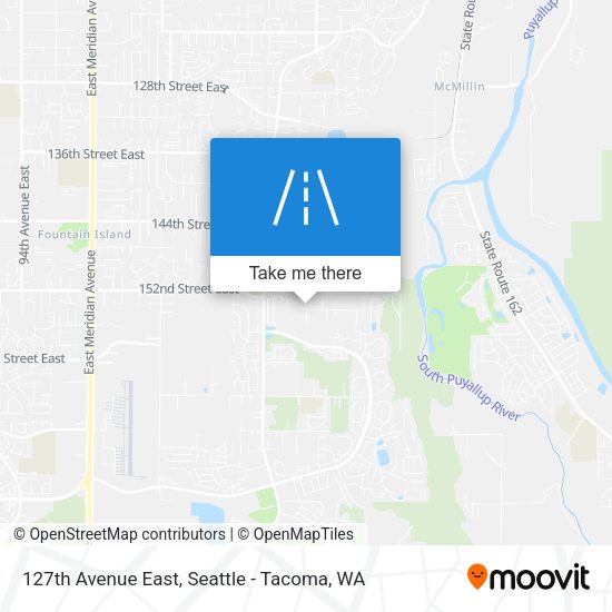 127th Avenue East map