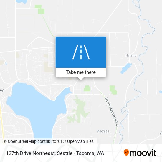 127th Drive Northeast map