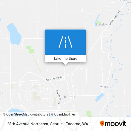 128th Avenue Northeast map