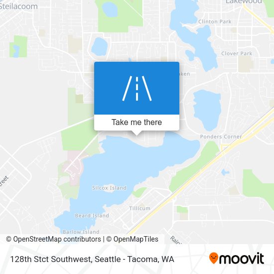 128th Stct Southwest map