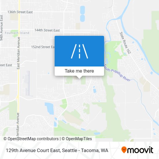 Mapa de 129th Avenue Court East