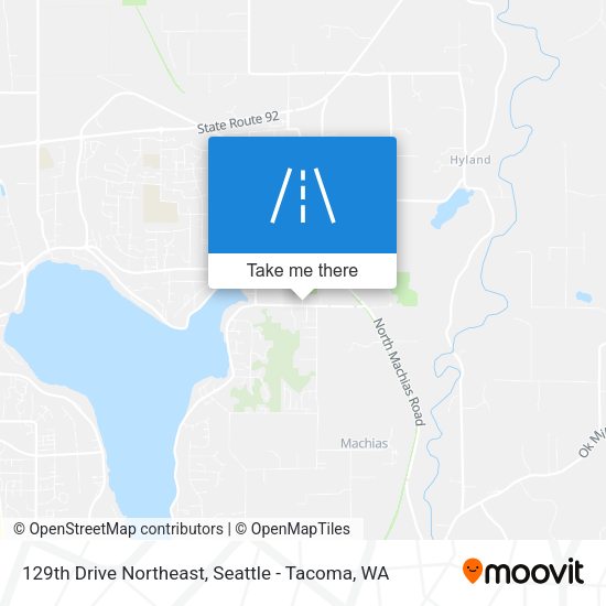 129th Drive Northeast map