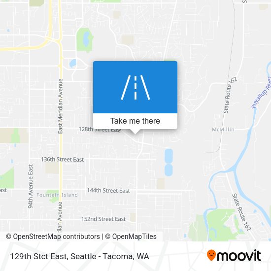 129th Stct East map