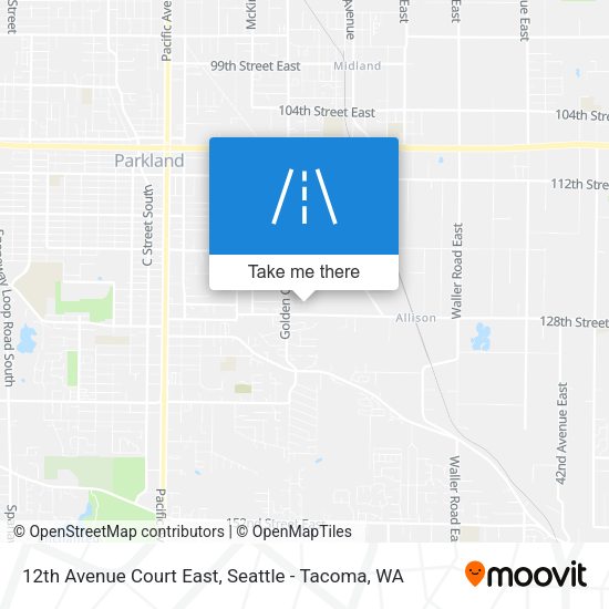Mapa de 12th Avenue Court East