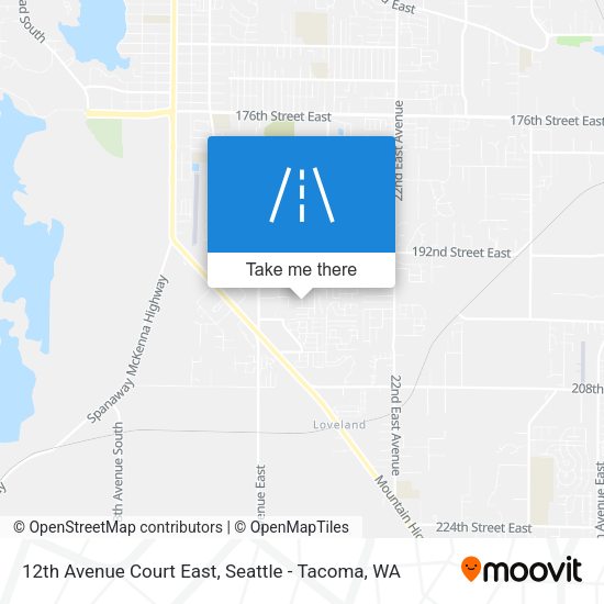 12th Avenue Court East map