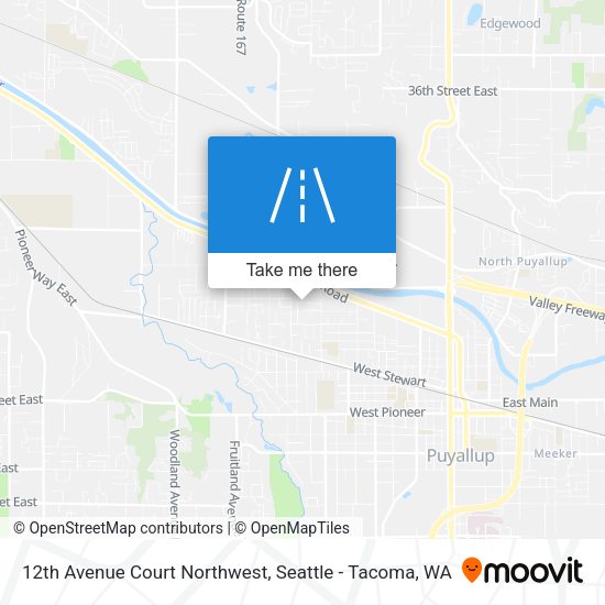 12th Avenue Court Northwest map