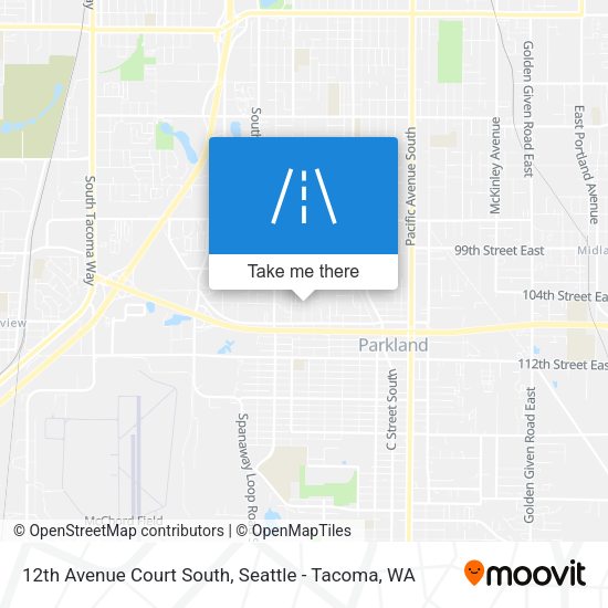 12th Avenue Court South map