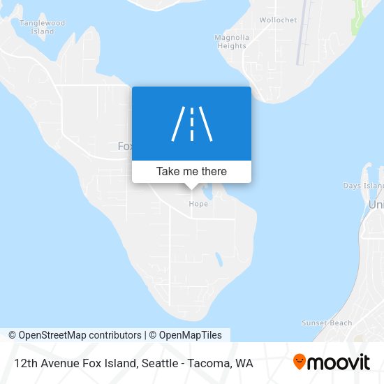 Mapa de 12th Avenue Fox Island