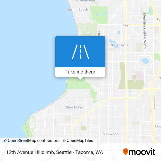12th Avenue Hillclimb map