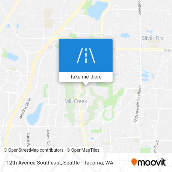 12th Avenue Southeast map